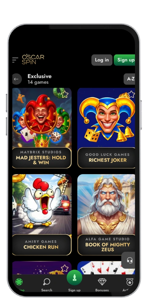 OscarSpin Casino app